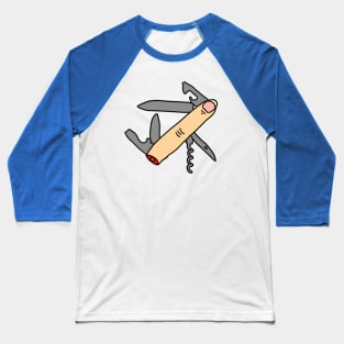 Swiss Army Hand (White Skin) Baseball T-Shirt